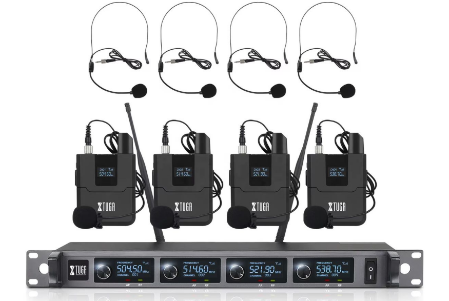 DW Tuga Wireless Lavalier & Handheld Microphone For Camera.4Ch